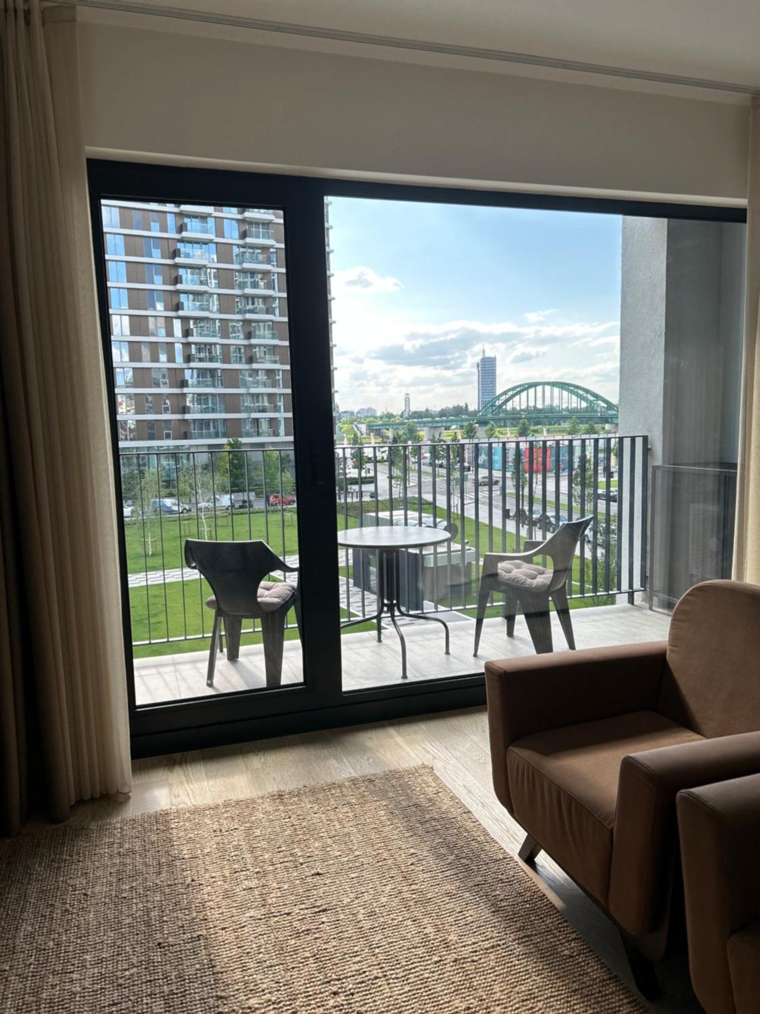 Luxury Waterfront View - BW Apartment River View Belgrado Exterior foto